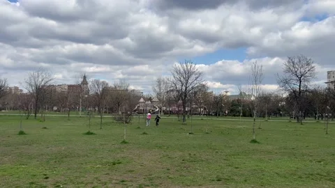 At The Park. Bucharest. Romania Stock Footage 236487651