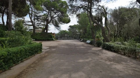 Park in Caltagirone, Sicily	 Video stock 98737531