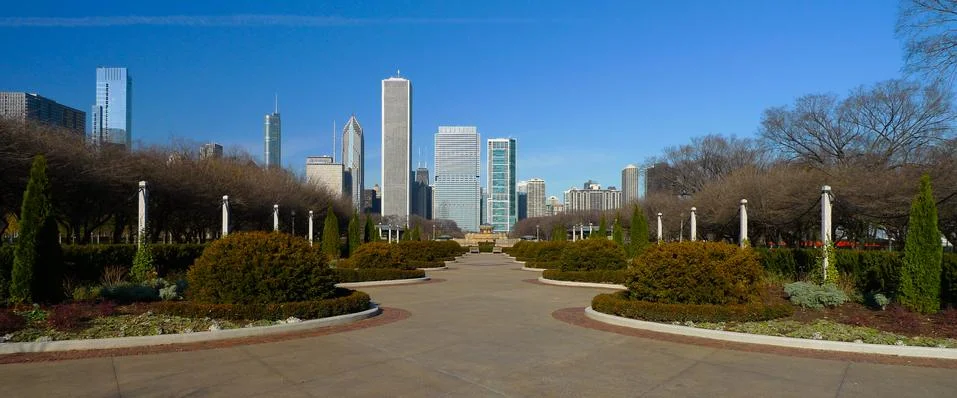 Park in Chicago Stock Photos