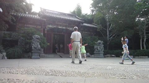 Park in China Stock Footage 26123412