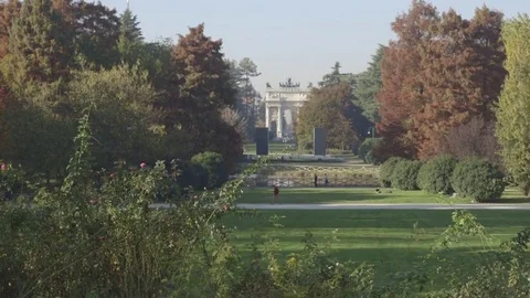 Park in the city Stock Footage 71319140