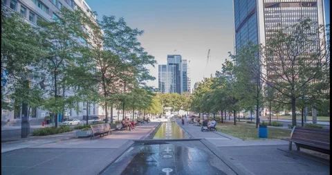 Park in a city Stock Footage 115061404