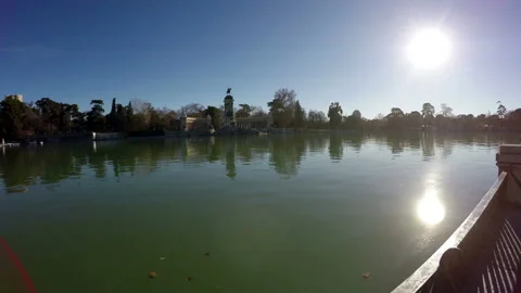 Park in the city of Madrid Stock Footage 101430783