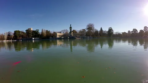 Park in the city of Madrid Stock Footage 101430829