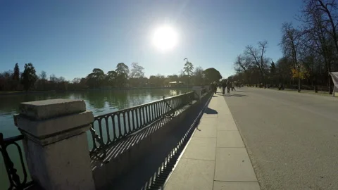 Park in the city of Madrid Stock Footage 101430923