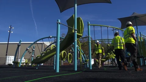 Park Construction 動画素材 89764992