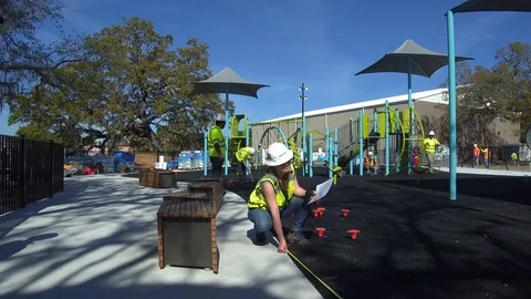 Park Construction Stock Footage 89765215