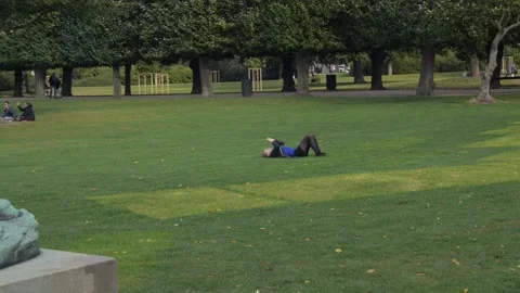 Park. Copenhagen (Denmark) Video stock 204818668