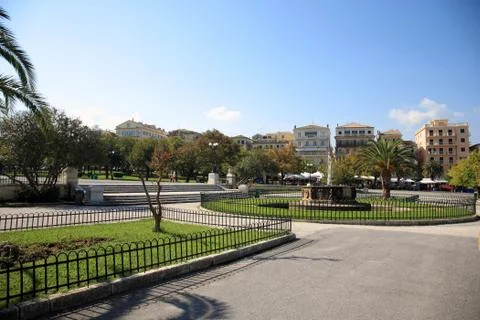 Park in corfu Stock Photos