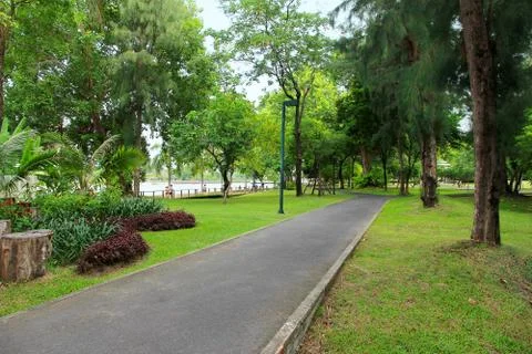 Park corridor. Stock Photos