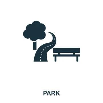 Park creative icon. Simple element illustration. Park concept symbol design from Stock Illustration