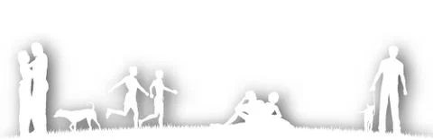 In the park cutout Stock-Illustration