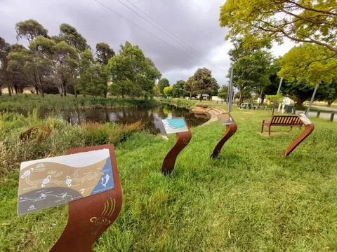 A park in Delegate, Australia Stock Photos