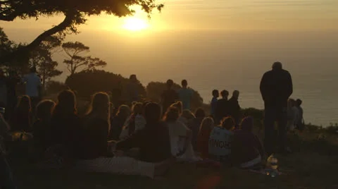 Park at dusk Stock Footage 27163771