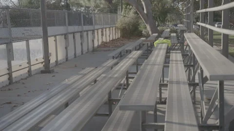 Park &amp; Empty Playground - Handheld Documentary footage Stock Footage 247932548