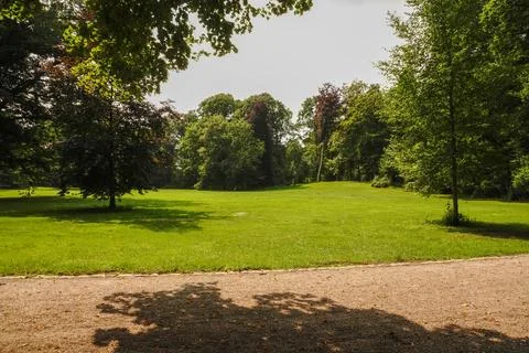 The park in the evening Stock Photos