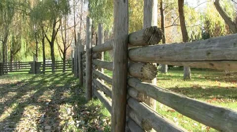 Park fence 스톡 동영상 12567422