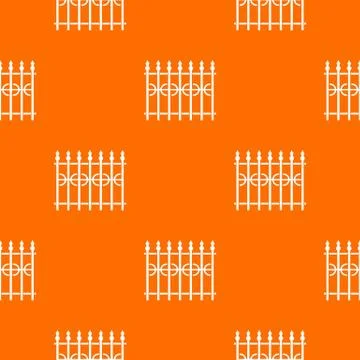 Park fence pattern seamless Illustrazione stock