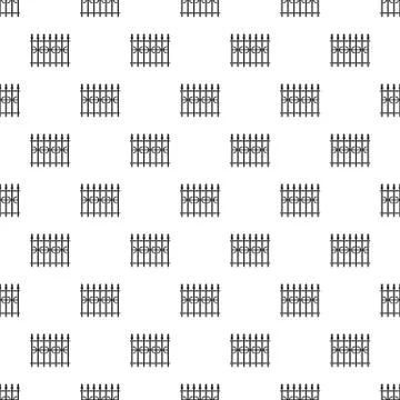 Park fence pattern vector Stock Illustration