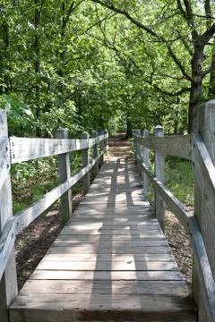 Park footbridge Stock Photos
