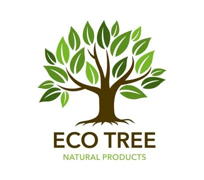 Park garden and forest tree plant icon, symbol Stock Illustration