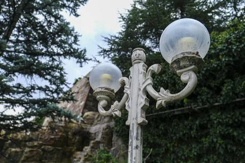 Park Garden lighting pole Stock Photos