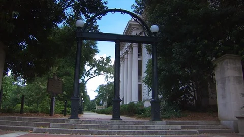 Park Gate Stock Footage 123940389