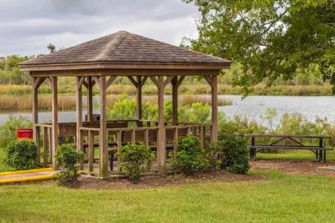 Park gazebo Foto stock