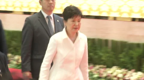 Park Geun-hye Korea Stock Footage