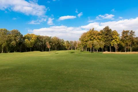 Park with a golf course 写真素材