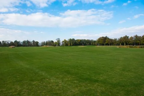Park with a golf course 스톡 사진