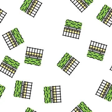 Park grass vector seamless pattern Illustrazione stock