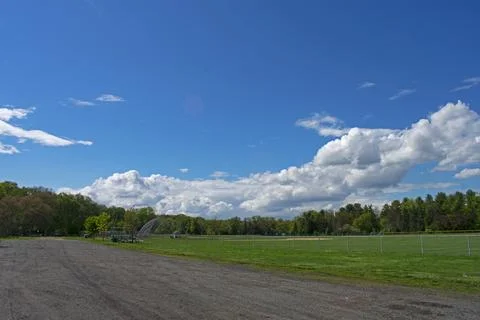 Park Grounds on a Spring Day Stock Photos