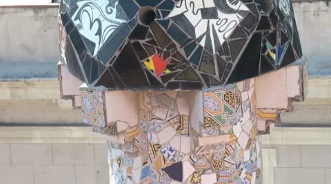 Park Guell Barcelona Stock Footage 10591108