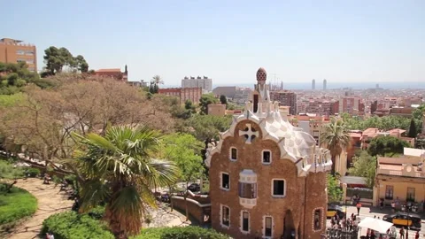 Park Guell of Barcelona Stock Footage 136578289
