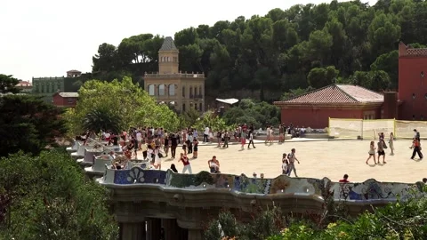 Park Guell in Barcelona Stock Footage 172265505