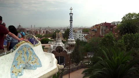 Park Guell in Barcelona Stock Footage 172265611