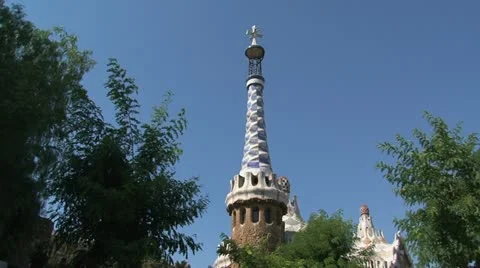 Park Güell Stock Footage