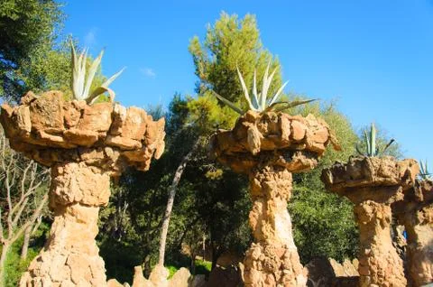 Park guell Foto stock