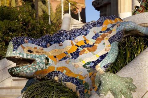 Park Guell Foto stock