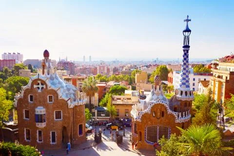 Park guell Fotos Stock