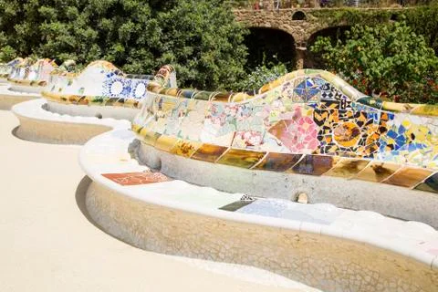 Park Guell 库存照片