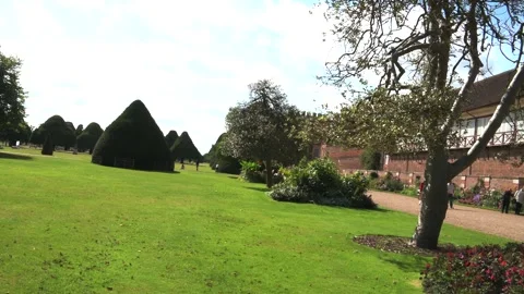 Park at Hampton Court palace Stock Footage 297711344