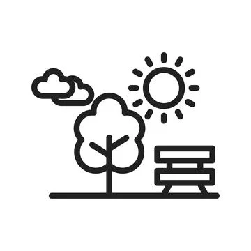 Park Icon Image. 스톡 일러스트