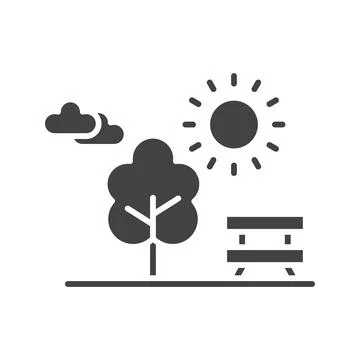 Park Icon Image. Stock Illustration