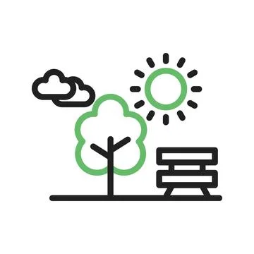 Park Icon Image. Stock Illustration