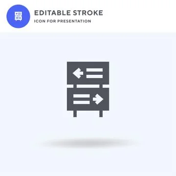 Park icon vector, filled flat sign, solid pictogram isolated on white, logo i Illustrazione stock