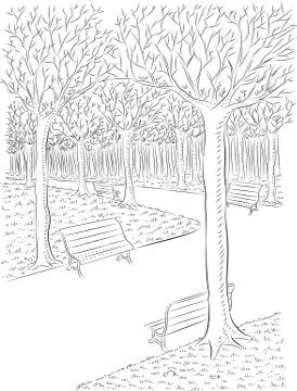 Park Stock Illustration