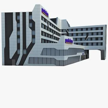 Park Inn Hotel Complex Krakow Poland 3D Model