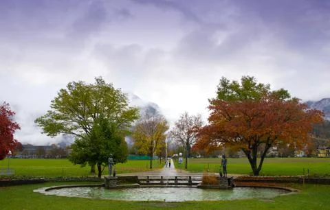 Park in Interlaken Stock Photos